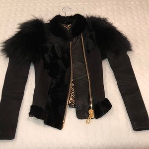 Fur jacket vest